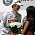 Andy Schleck � l'arri�ve de la neuvi�me �tape du Tour de France 2008